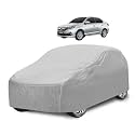 Car Cover Compatible with Amaze (Model : 2018-Till Date) with Mirror Pocket, Water Resistant, Triple Stitched, Amaze Car Cover- Plain Silver