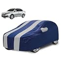 Car Cover Compatible with Amaze (Model : 2018-Till Date) with Mirror Pocket, Water Resistant, Triple Stitched, Amaze Car Cover- Navy Silver