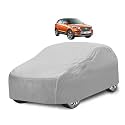 Car Cover Compatible with Creta (Model: 2020 to Till Date) with Mirror Pocket, Water Resistant, Triple Stitched, Creta Car Cover- Plain Silver