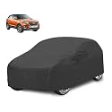 Car Cover Compatible with Creta (Model: 2020 to Till Date) with Mirror Pocket, Water Resistant, Triple Stitched, Creta Car Cover- Grey