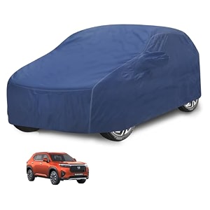 car cover compatible with elevate with mirror pocket water resistant triple stitched elevate car cover- plain navy