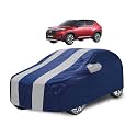 Car Cover Compatible with Elevate with Mirror Pocket, Water Resistant, Triple Stitched, Elevate Car Cover- Navy Silver