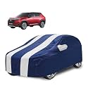 Car Cover Compatible with Elevate with Mirror Pocket, Water Resistant, Triple Stitched, Elevate Car Cover- Navy-White