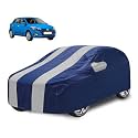 Car Cover Compatible with Elite I20 (Model : 2014-2019) with Mirror Pocket, Water Resistant, Triple Stitched, I20 Car Cover- Navy Silver