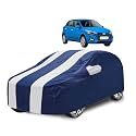 Car Cover Compatible with Elite I20 (Model : 2014-2019) with Mirror Pocket, Water Resistant, Triple Stitched, I20 Car Cover- Navy-White
