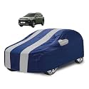 Car Cover Compatible with Exter with Mirror Pocket, Water Resistant, Triple Stitched, Exter Car Cover- Navy Silver
