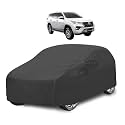 Car Cover Compatible with Fortuner (Model : 2016-Till Date) with Mirror Pocket, Water Resistant, Triple Stitched, Fortuner Car Cover- Grey