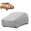 Car Cover Compatible with Grand I10 with Mirror Pocket, Water Resistant, Triple Stitched, Grand I10 Car Cover- Plain Silver