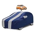 Car Cover Compatible with Grand I10 with Mirror Pocket, Water Resistant, Triple Stitched, Grand I10 Car Cover- Navy Silver