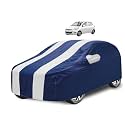 Car Cover Compatible with I10 (Model : 2007-2013) with Mirror Pocket, Water Resistant, Triple Stitched, I10 Car Cover- Navy-White