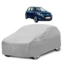 Car Cover Compatible with I10 Nios with Mirror Pocket, Water Resistant, Triple Stitched, I10 Nios Car Cover- Plain Silver