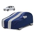 Car Cover Compatible with I20 (Model : 2020-Till Date) with Mirror Pocket, Water Resistant, Triple Stitched, I20 Car Cover- Navy Silver