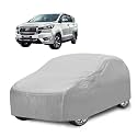 Car Cover Compatible with Innova Crysta with Mirror Pocket, Water Resistant, Triple Stitched, Innova Crysta Car Cover- Plain Silver