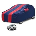 Car Cover Compatible with Innova Crysta with Mirror Pocket, Water Resistant, Triple Stitched, Innova Crysta Car Cover- Navy-Red