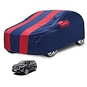 Car Cover Compatible with Innova Hycross with Mirror Pocket, Water Resistant, Triple Stitched, Hycross Car Cover- Navy-Red