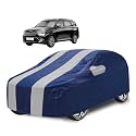 Car Cover Compatible with Kia Carens with Mirror Pocket, Water Resistant, Triple Stitched, Carens Car Cover- Navy Silver