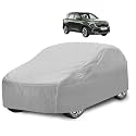 Car Cover Compatible with Kia Seltos (Model-2018-2025) with Mirror Pocket, Water Resistant, Triple Stitched, Seltos Car Cover- Plain Silver
