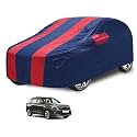 Car Cover Compatible with Kia Seltos (Model-2018-2025) with Mirror Pocket, Water Resistant, Triple Stitched, Seltos Car Cover- Navy-Red