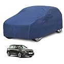Car Cover Compatible with Kia Seltos (Model-2018-2025) with Mirror Pocket, Water Resistant, Triple Stitched, Seltos Car Cover- Plain Navy