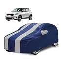 Car Cover Compatible with Kia Sonet with Mirror Pocket, Water Resistant, Triple Stitched, Sonet Car Cover- Navy Silver