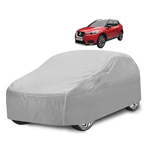 car cover compatible with kick with mirror pocket water resistant triple stitched kick car cover- plain silver