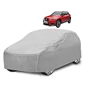 Car Cover Compatible with Kick with Mirror Pocket, Water Resistant, Triple Stitched, Kick Car Cover- Plain Silver