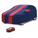 Car Cover Compatible with Kick with Mirror Pocket, Water Resistant, Triple Stitched, Kick Car Cover- Navy-Red