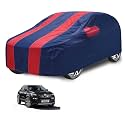Car Cover Compatible with Kiger with Mirror Pocket, Water Resistant, Triple Stitched, Kiger Car Cover- Navy-Red