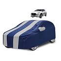Car Cover Compatible with Magnite with Mirror Pocket, Water Resistant, Triple Stitched, Magnite Car Cover- Navy Silver