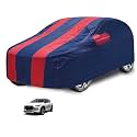 Car Cover Compatible with Magnite with Mirror Pocket, Water Resistant, Triple Stitched, Magnite Car Cover- Navy-Red