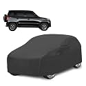 Car Cover Compatible with Mahindra Bolero Neo with Mirror Pocket, Water Resistant, Triple Stitched, Bolero Neo Car Cover- Grey