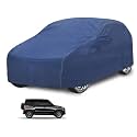 Car Cover Compatible with Mahindra Bolero Neo with Mirror Pocket, Water Resistant, Triple Stitched, Bolero Neo Car Cover- Plain Navy
