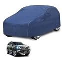 Car Cover Compatible with Mahindra Scorpio New with Mirror Pocket, Water Resistant, Triple Stitched, Scorpio Car Cover- Plain Navy