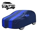 Car Cover Compatible with Mahindra XUV 3XO with Mirror Pocket, Water Resistant, Triple Stitched, XUV 3XO Car Cover- Navy-Blue