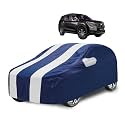 Car Cover Compatible with Mahindra Xuv 700 with Mirror Pocket, Water Resistant, Triple Stitched, Xuv 700 Car Cover- Navy-White
