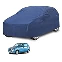 Car Cover Compatible with Maruti Alto 800 (Model : 2014-2019) with Mirror Pocket, Water Resistant, Triple Stitched, Alto 800 Car Cover- Plain Navy