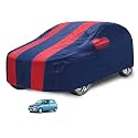 Car Cover Compatible with Maruti Alto 800 (Model : 2014-2019) with Mirror Pocket, Water Resistant, Triple Stitched, Alto 800 Car Cover- Navy-Red
