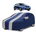 Car Cover Compatible with Maruti Baleno (Model: 2022- Till Date) with Mirror Pocket, Water Resistant, Triple Stitched, Baleno Car Cover- Navy Silver