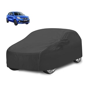 car cover compatible with maruti celerio with mirror pocket water resistant triple stitched celerio car cover- grey