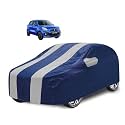 Car Cover Compatible with Maruti Celerio with Mirror Pocket, Water Resistant, Triple Stitched, Celerio Car Cover- Navy Silver