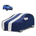 Car Cover Compatible with Maruti Celerio with Mirror Pocket, Water Resistant, Triple Stitched, Celerio Car Cover- Navy-White