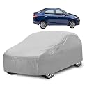 Car Cover Compatible with Maruti Ciaz with Mirror Pocket, Water Resistant, Triple Stitched, Ciaz Car Cover- Plain Silver