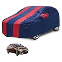 Car Cover Compatible with Maruti Ciaz with Mirror Pocket, Water Resistant, Triple Stitched, Ciaz Car Cover- Navy-Red