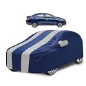 Car Cover Compatible with Maruti Ciaz with Mirror Pocket, Water Resistant, Triple Stitched, Ciaz Car Cover- Navy Silver