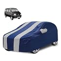Car Cover Compatible with Maruti Eeco with Mirror Pocket, Water Resistant, Triple Stitched, Eeco Car Cover- Navy Silver