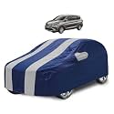 Car Cover Compatible with Maruti Ertiga (Model : 2019-Till Date) with Mirror Pocket, Water Resistant, Triple Stitched, Ertiga Car Cover- Navy Silver