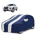 Car Cover Compatible with Maruti Fronx with Mirror Pocket, Water Resistant, Triple Stitched, Fronx Car Cover- Navy-White