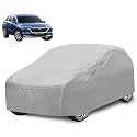 Car Cover Compatible with Maruti Grand Vitara with Mirror Pocket, Water Resistant, Triple Stitched, Grand Vitara Car Cover- Plain Silver