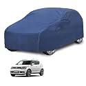 Car Cover Compatible with Maruti Ignis with Mirror Pocket, Water Resistant, Triple Stitched, Ignis Car Cover- Plain Navy