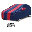 Car Cover Compatible with Maruti Ignis with Mirror Pocket, Water Resistant, Triple Stitched, Ignis Car Cover- Navy-Red